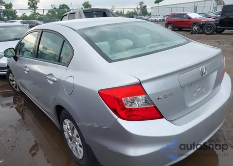 2012 Honda Civic Lx z USA, uszkodzony, nr VIN 19XFB2F54CE041603